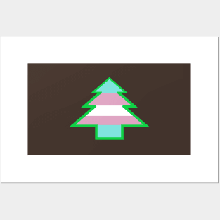 Transgender Pride: Christmas Tree Posters and Art